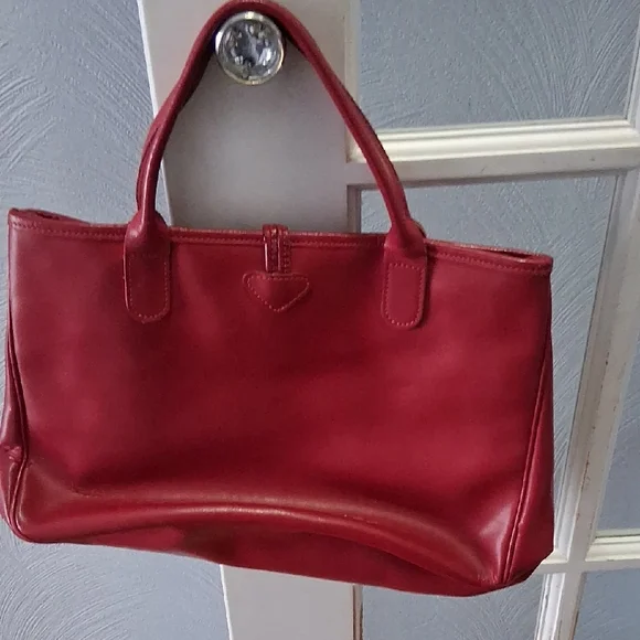 Longchamp Cherry Red Satchel - Picture 3 of 3